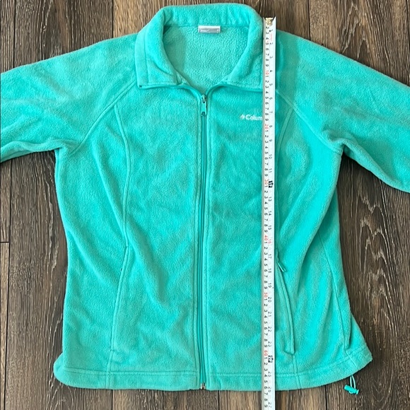 Columbia Turquoise Zip Up Fleece Jacket Ladies Large - Picture 14 of 14